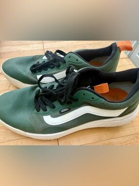 Vans Mens Ultrarange Green Low-Top Skate Casual Shoes Sneakers Size